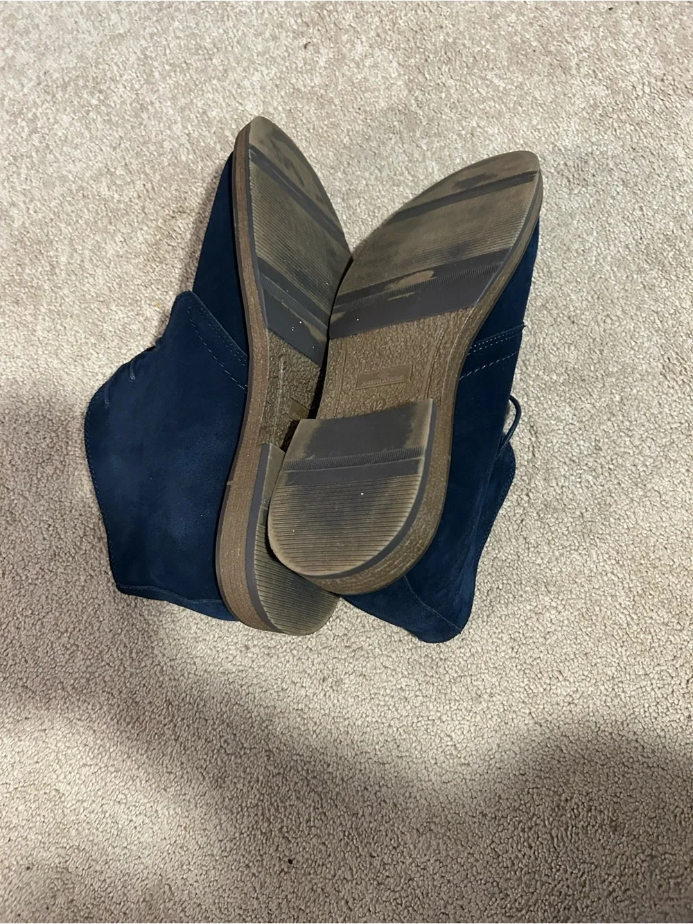 Navy Suede Chukka Boots